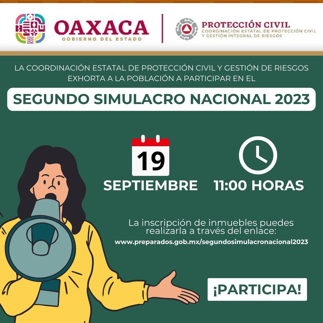 Protección Civil convoca a participar en el Segundo Simulacro Nacional ...