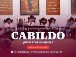 Cabildo de Oaxaca de Juárez aprueba en unidad la iniciativa de Ley de Ingresos 2026