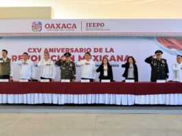 Gobierno de Oaxaca conmemora el 115 aniversario de la Revolución Mexicana con actos cívicos y entrega del Premio Estatal del Deporte