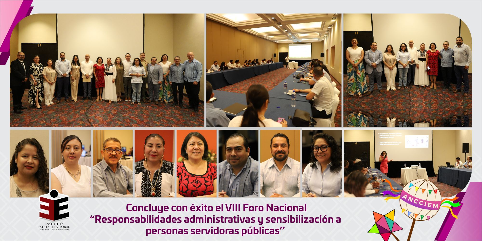 Concluye con éxito el VIII Foro Nacional “Responsabilidades administrativas y sensibilización a personas servidoras públicas”