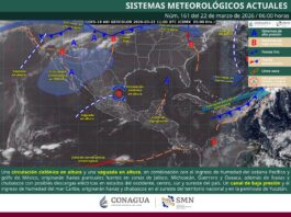 Inestabilidad atmosférica provocará lluvias y rachas de viento en diversas regiones