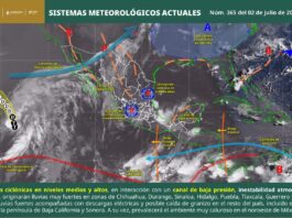 Continuarán las lluvias con tormentas y rachas de viento en gran parte del estado