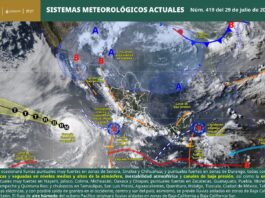 Este miércoles continuarán las lluvias de intensidad variable en gran parte de Oaxaca