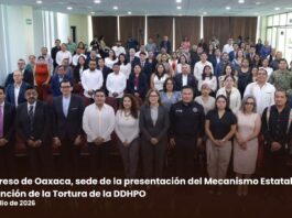 Congreso de Oaxaca, sede de la presentación del Mecanismo Estatal de Prevención de la Tortura de la DDHPO