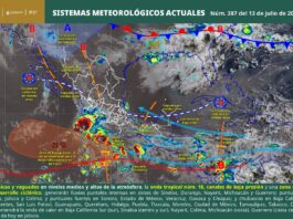Onda tropical número 18 favorecerá lluvias este lunes en gran parte de Oaxaca