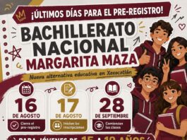 Bachillerato Nacional Margarita Maza, una alternativa educativa para Xoxocotlán