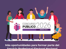 INE e IEEPCO invitan a participar en el Concurso Público 2026 del Servicio Profesional Electoral Nacional