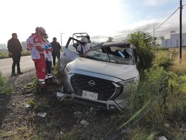 Se registra accidente en carretera a Tlacolula de Matamoros Oaxaca