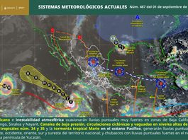 Inicia temporada de frentes fríos en Oaxaca; onda tropical 35 favorecerá lluvias y tormentas