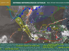 Se mantiene pronóstico de lluvias intensas y mar de fondo en la Costa de Oaxaca