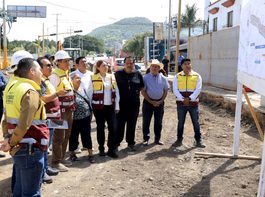 Avanza modernización de avenida del Rosario; Salomón Jara y Daniela Taurino supervisan obras