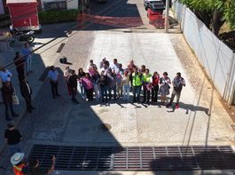 Ray Chagoya entrega una obra más, ahora para vecinas y vecinos de la calle José López Alavez